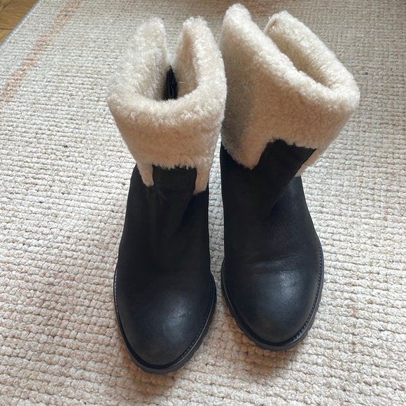 ZADIG & VOLTAIRE TEDDY CUIR Leather Ankle Boots Sz. 37 - Picture 2 of 5